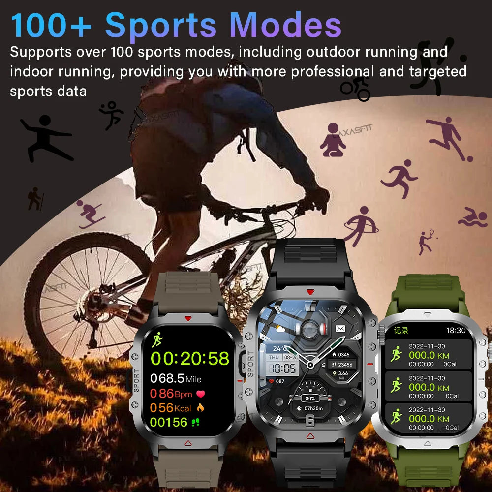 KESHUYOU Outdoor Sports Smart Watch Compact 2.01" HD Screen