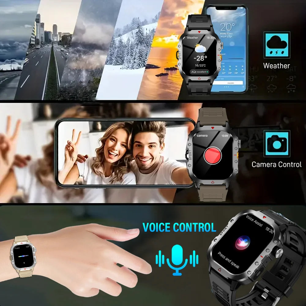 KESHUYOU Outdoor Sports Smart Watch Compact 2.01" HD Screen