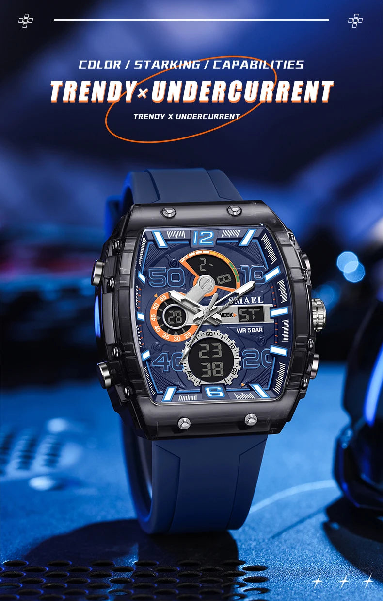 SMAEL 8109 Dual-Display Electronic Watch