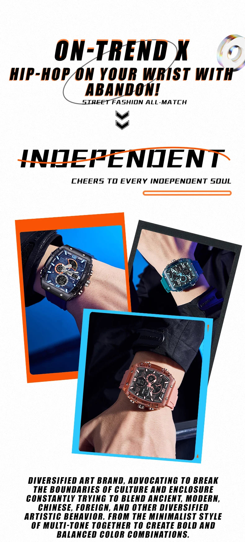 SMAEL 8109 Dual-Display Electronic Watch