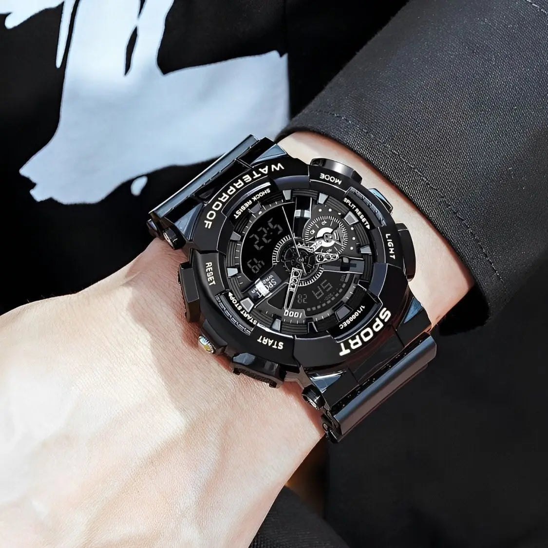 Fashion trend men's watches youth multi-function sports electronic watch