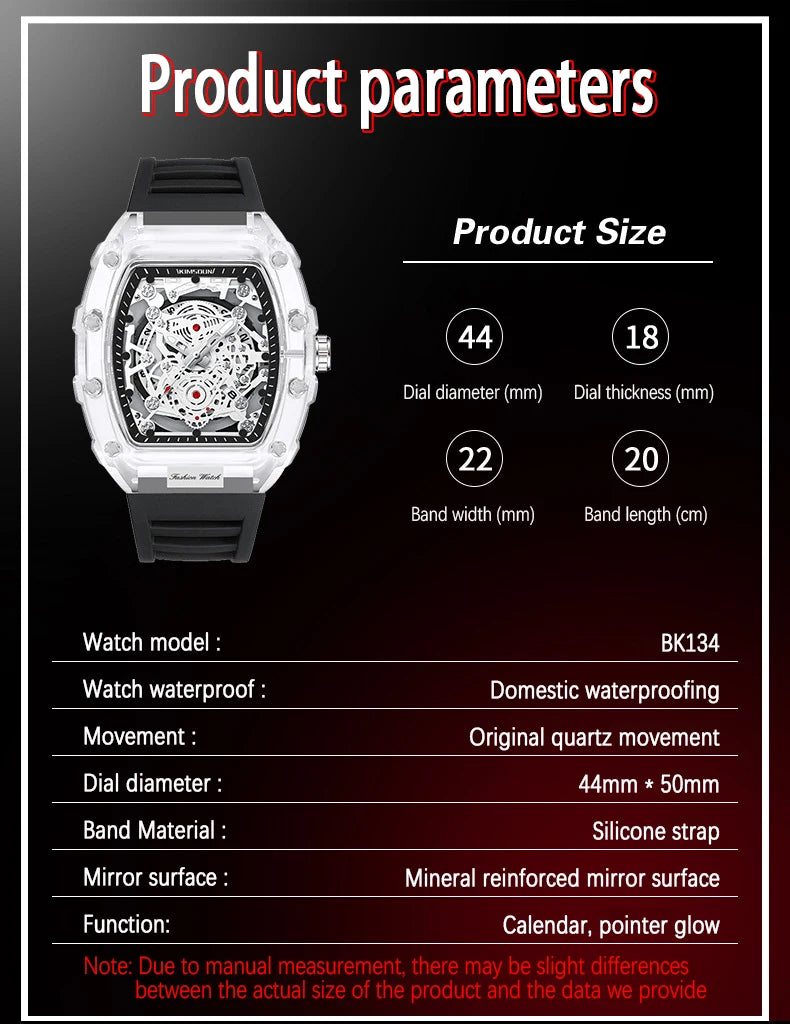 UTHAI BK134 Fashionable Barrel-Shape Watch
