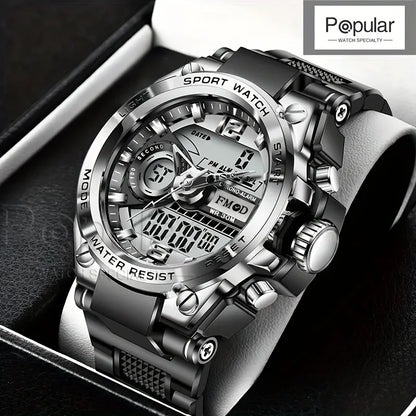 Digital Men Steel Military LED Quartz Watch
