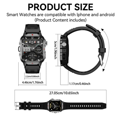 KESHUYOU Outdoor Sports Smart Watch Compact 2.01" HD Screen