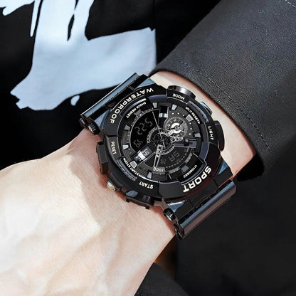 Fashion trend men's watches youth multi-function sports electronic watch