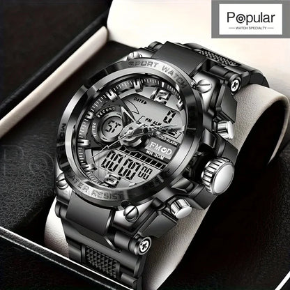 Digital Men Steel Military LED Quartz Watch
